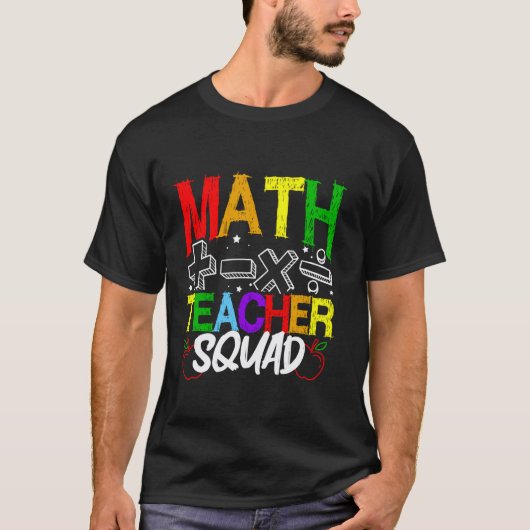 Mathelehrer-Team T-Shirt (Vorderseite)