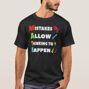 Mathelehrer und Schüler Zurück zur Schule Bekleidu T-Shirt