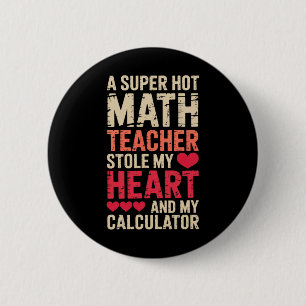 Mathelehrer Valentinstag Algebra Analysis Liebe Button