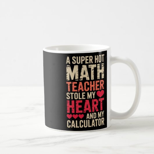 Mathelehrer Valentinstag Algebra Analysis Liebe Kaffeetasse (Rechts)