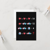 Mathelehrer Valentinstag Karte (Vorderseite/Rückseite Beispiel)
