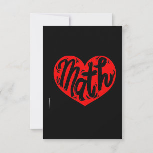 Mathelehrer Valentinstag Karte