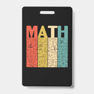 Mathelehrer Vintage-Mathematik-Definition Ausweis