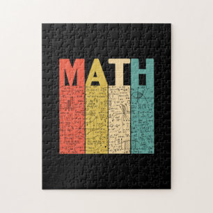 Mathelehrer Vintage-Mathematik-Definition Puzzle