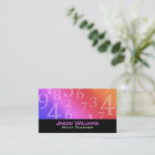 Mathelehrer Visitenkarten Visitenkarte (Stehend Vorderseite)