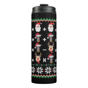 Mathelehrer Weihnachten GREYHOUND Thermosbecher