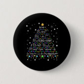 Mathelehrer Weihnachtsmathematik T-Shirt Button (Vorderseite)