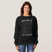 Mathelehrer   Welchen Teil verstehst du nicht Sweatshirt (Vorne ganz)
