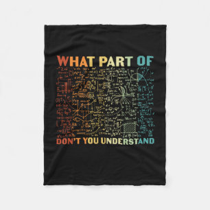 Mathelehrer, welcher Teil der Mathematik Fleecedecke