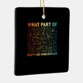 Mathelehrer, welcher Teil der Mathematik Keramikornament (Rechts)