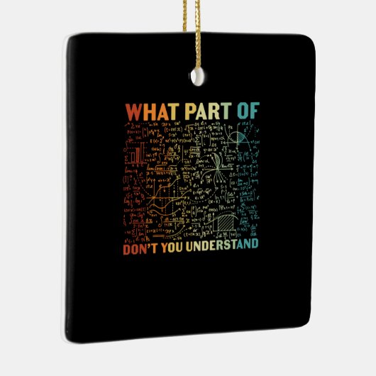 Mathelehrer, welcher Teil der Mathematik Keramikornament (Rechts)