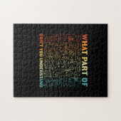 Mathelehrer, welcher Teil der Mathematik Puzzle (Horizontal)