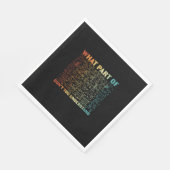 Mathelehrer, welcher Teil der Mathematik Serviette (Ecke)