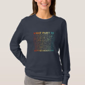 Mathelehrer, welcher Teil der Mathematik T-Shirt (Vorderseite)