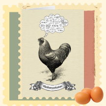 Mathemachicken Funny Math Chicken Joke Card