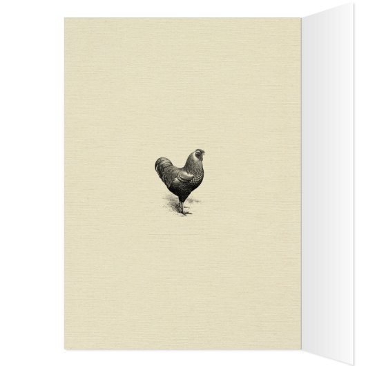 Mathemachicken Funny Math Chicken Joke Card (Innen (Links))