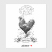 Mathemachicken Funny Math Chicken Pun Joke Aufkleber (Blatt)