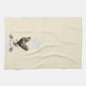 Mathemachicken Funny Math Chicken Pun Joke Geschirrtuch (Horizontal)