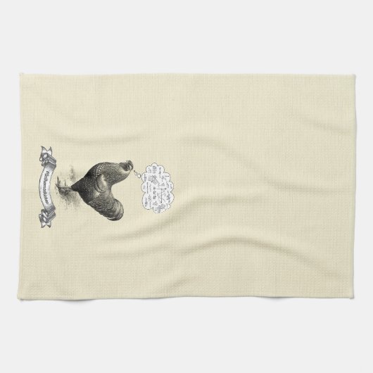 Mathemachicken Funny Math Chicken Pun Joke Geschirrtuch (Horizontal)