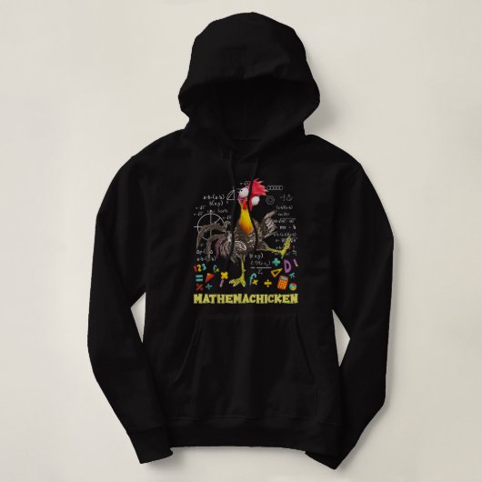 Mathemachicken Lehrerin Math Lovers Funny Huhn Hoodie (Design vorne)