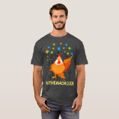Mathemachicken Lehrerin Math Lovers Funny T-Shirt (Vorne ganz)