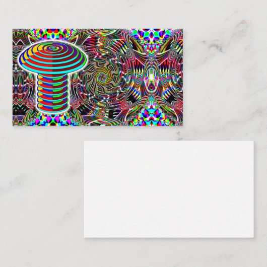 Mathemagisches Pilz Visitenkarte (Vorne/Hinten)