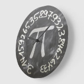 Mathematic-Pi Große Wanduhr (Winkel)