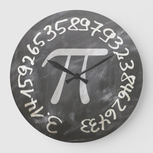 Mathematic-Pi Große Wanduhr (Vorderseite)