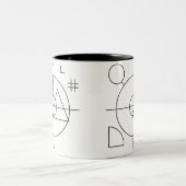 Mathematical Elegance Zweifarbige Tasse (Mittel)