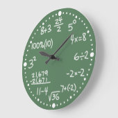 Mathematical Equations Clock with Minuten Große Wanduhr (Winkel)
