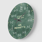 Mathematical Equations Personalizable Clock Große Wanduhr (Winkel)