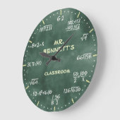 Mathematical Equations Personalizable Clock Große Wanduhr (Winkel)