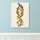 Mathematically Aligned Sculpture Leinwanddruck (Insitu (Holzboden))