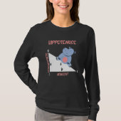 Mathematician Hippotenuse Hippo Triangle T-Shirt (Vorderseite)