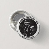 Mathematicians for Belonging button (Vorne & Hinten)
