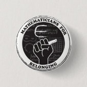 Mathematicians for Belonging button (Vorderseite)