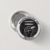 Mathematicians for Equality Button (Vorne & Hinten)