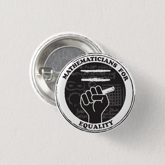 Mathematicians for Equality Button (Vorne & Hinten)