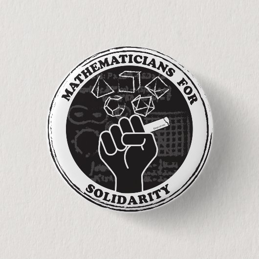 Mathematicians for Solidarity Button (Vorderseite)