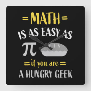 mathematicians Math Teachers Students Professors  Quadratische Wanduhr