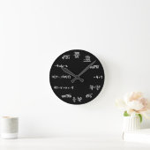 Mathematics Chalkboard Clock - Mathematician Runde Wanduhr (Zuhause)