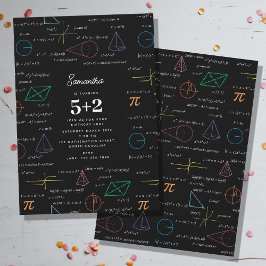 Mathematics Equations Math Formulas Birthday Einladung