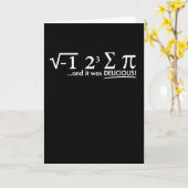 Mathematics Funny Math Lover 3.14 Pi Day Symbol Karte (Gelbe Blume)