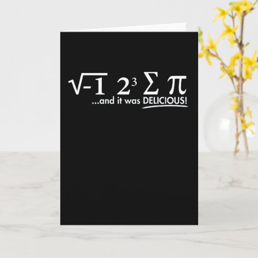 Mathematics Funny Math Lover 3.14 Pi Day Symbol Karte (Gelbe Blume)