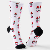 Mathematics kiss Symbol 14 Happy März Numbers Pi Socken (Gewinkelt)