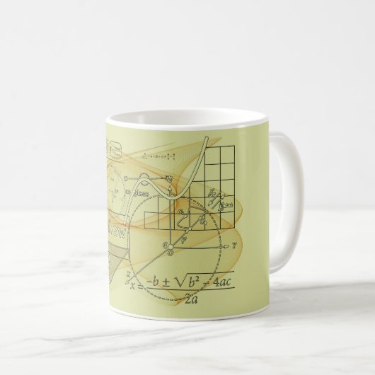 Mathematics Physics Science Formulas Coffee Mug Kaffeetasse (VorderseiteRechts)