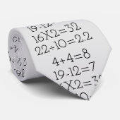 Mathematics Problems on gray Krawatte (Gerollt)