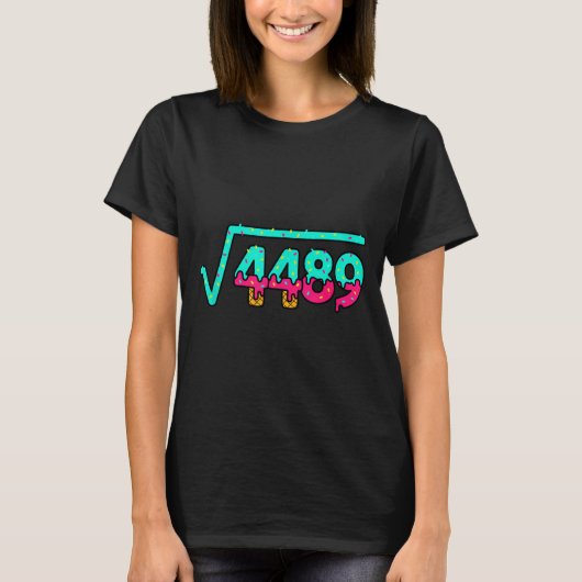 Mathematics Radical 4489, Playful Donut Numbers Ma T-Shirt (Vorderseite)