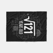 Mathematics Square Root 121 Years Old, Funny Math  Fleecedecke (Vorderseite (Horizontal))