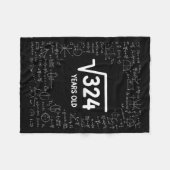 Mathematics Square Root 324 Years Old, Funny Math  Fleecedecke (Vorderseite (Horizontal))